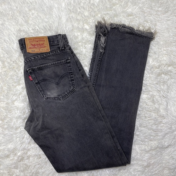 VTG 512 Levi’s Denim Jeans W30•L34 Faded Black Grayish - Picture 7 of 7